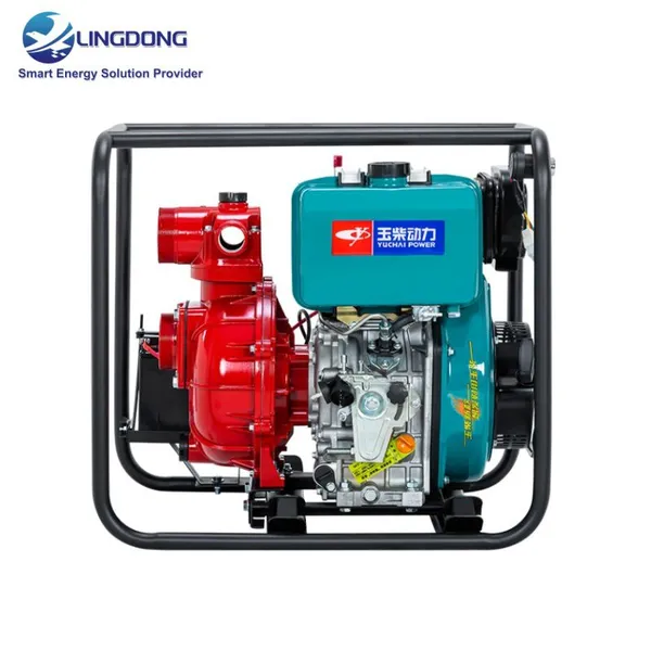 Yuchai YC80HBE Diesel High Pressure Water Pump Double Impeller Irrigation Diameter 3 Inch 60mm Max Lift 60m Pump for Agricultral