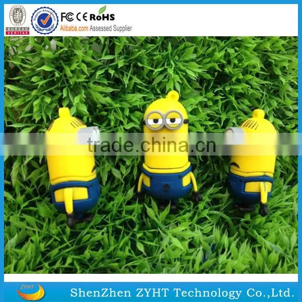 Free Sample Custom Yellow Man Usb Flash Drive photo-2