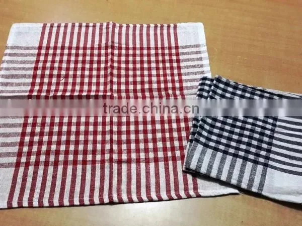 Black & White Dobby Linen Cloth for Tea Towel Cotton Hotel Towel Linen Dish Towel Stripes Bar Cloth Wholesale photo-3