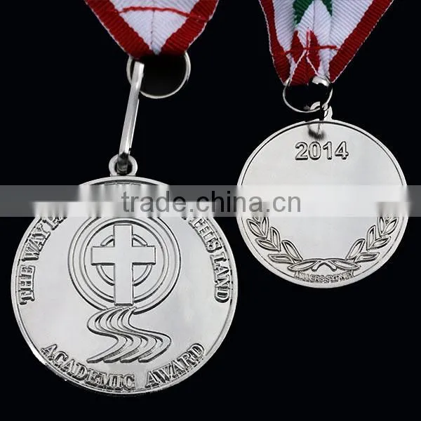 1.37" Die Struck Iron Cross Medals With Ribbon