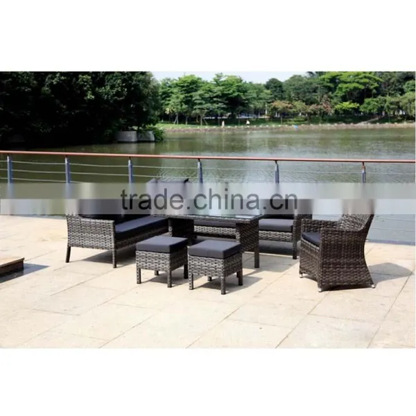 Modern Wicker Sets Rattan Sofa Philippines Natural Courtyard Furniture Outdoor Rattan Sofa photo-2