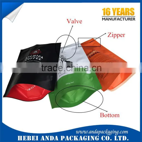 Printed Coffee Packaging Plastic Bag/ Coffee Food Packaging Bag/ Coffee Bean Food Bags photo-3