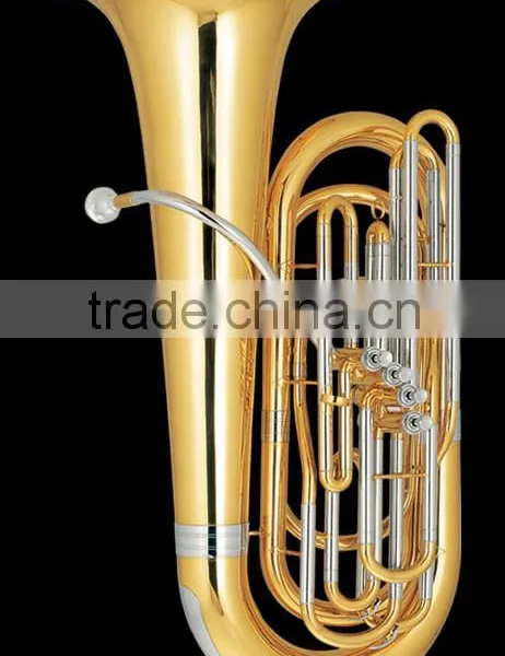 Tuba 3 Frontal With Cupronickel Tuning Pipe and Gold Lacquer Finish photo-2