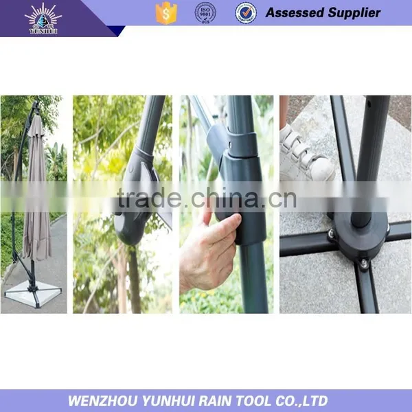 Aluminum Material Tilting Sunproof Umbrella photo-3