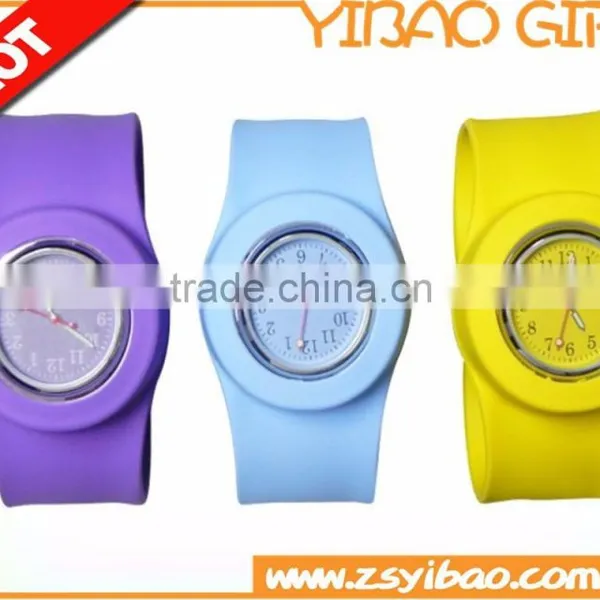 Good Quality Fashional Eco-friendly Kids Silicone Slap Band Watch photo-3