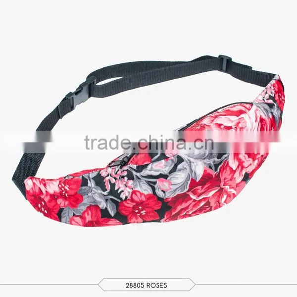 Fashion Runner Waist Pack 3d Print Black Belt Waist Bag High Quality Wholesale Wearable Belt Bag With Zippers of Pouch Purses photo-2