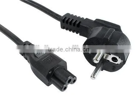 CEE 7/7 Schuko plug to IEC C5 mickey mouse female connector