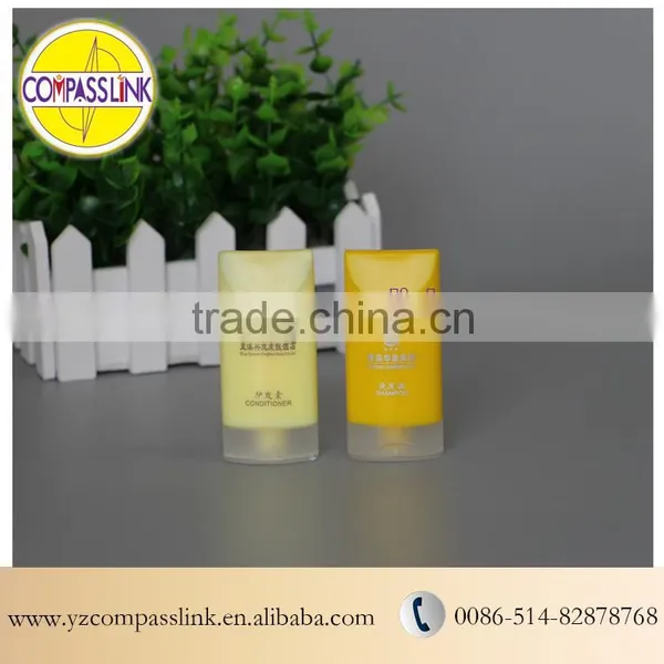 disposable set for hotel amenities plastic tube packaging /shampoo/body lotion/shower gel/conditioner