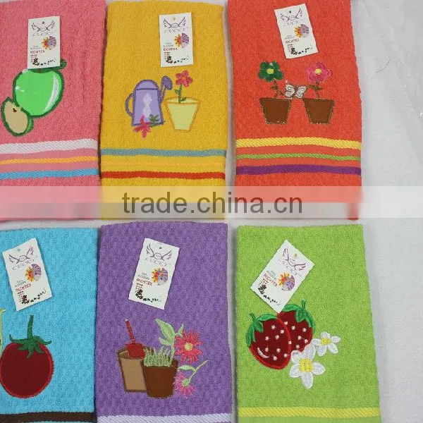 Promotional Items China Cotton Terry Applique Kitchen Towels photo-4