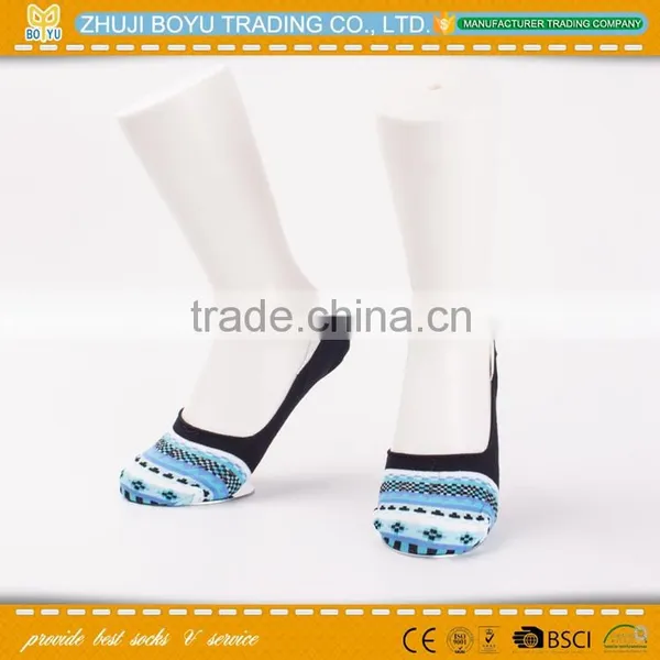 BY-161004 Custom Wholesale Bulk Lady Low Cut Sock No Show Invisible Socks