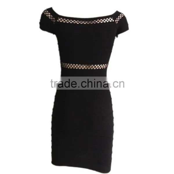 OEM Service Wholesale Sexy Mesh Women Working Long Dresses photo-3