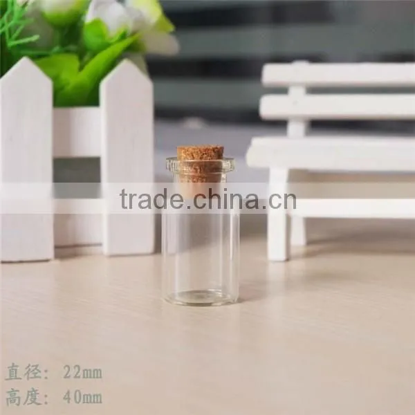 22mm Diameter Clear Glass Bottles With Cork photo-2