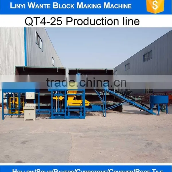 Fully Automatic Hydraulic Station QT4-25 Automatic Concrete Hollow Block Making Machine photo-5