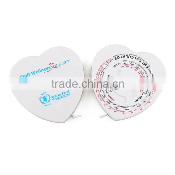 1.5meters Custom Logo Printed Water Proof Flexible Body Fitness Plastic Bmi Calculator Measuring Tape photo-4