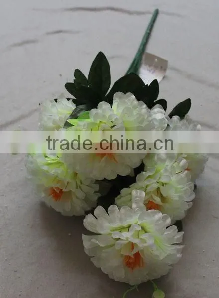 Latest Style 9 Heads Artificial Flower Plastic Flower Bouquet photo-5