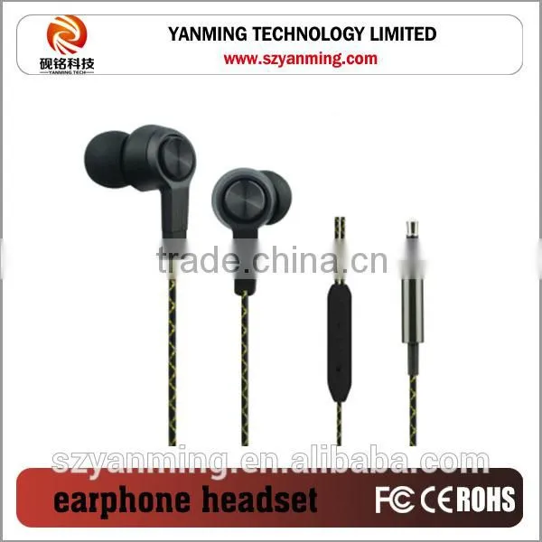 China Earphone in Ear Fashionable and Colorful Fashion Metal Earphone for Mobile Phone