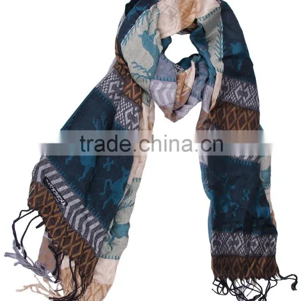 2015 Classics Welcomed Reindeer Pattern Pashmina Scarf Quality Choice