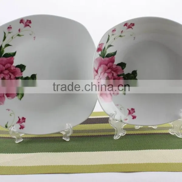 Mexican Style Square Shape Porcelain Dinnerware Ceramic Dinner Set photo-5