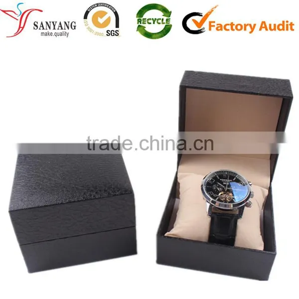 Dark Blue PU Leather Coated EVA and Pillow Insert Watch Packing Box photo-2