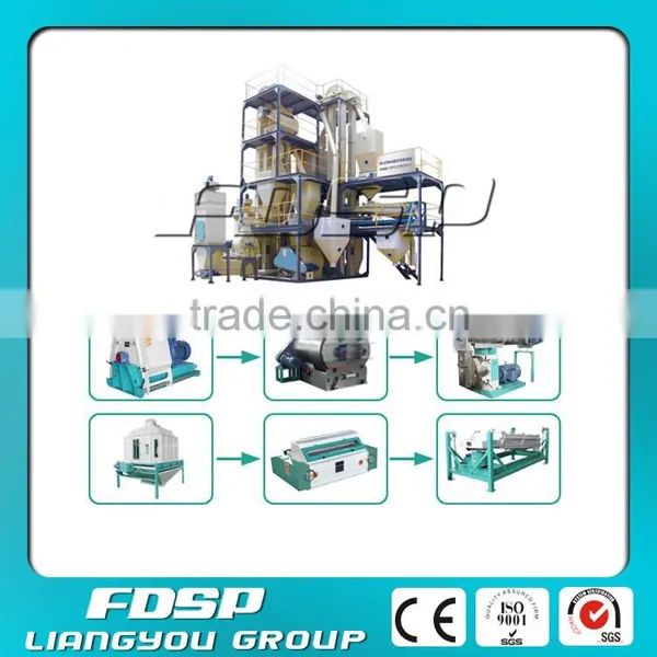 Easy Maintenaince 4-6tph Animal Feed Mill Machinery