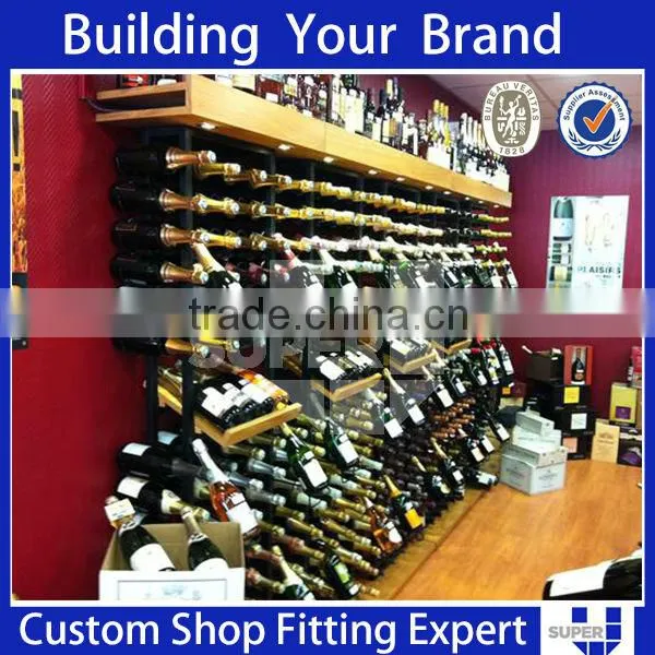 Red Wine Bottle Display Shelving System For Distributors photo-2