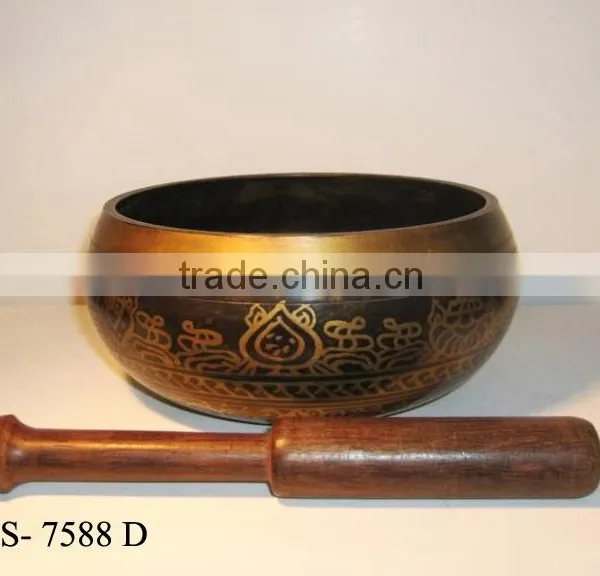 Brass Tibetan Singing Bowls