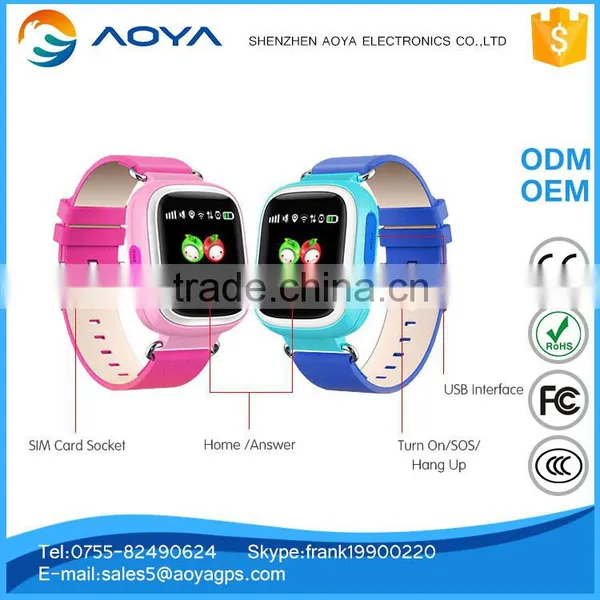 Wholesale GPS Tracker Kids Watch Phone GSM SOS Button Pedometer Touch Screen photo-3