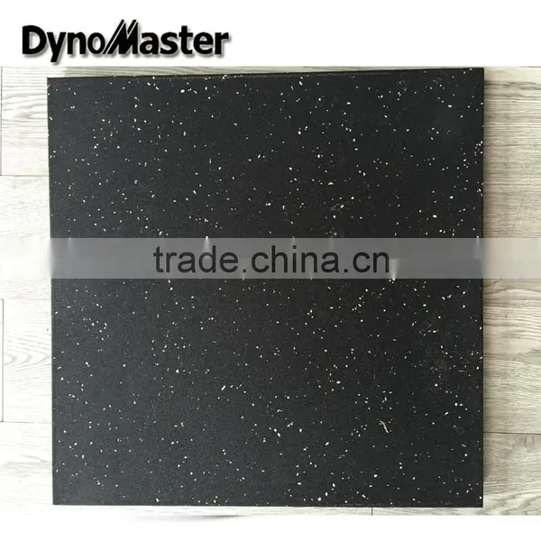 Crossfit Rubber Floor Gym Tile / Factory EPDM Flecks Rubber Floor Tile/rubber Tile for Gym photo-4