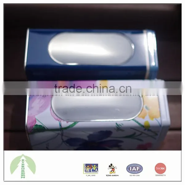 Popular Metal Tinplate Boxes With PVC Window 12.35*8.00*18.65 cm photo-6
