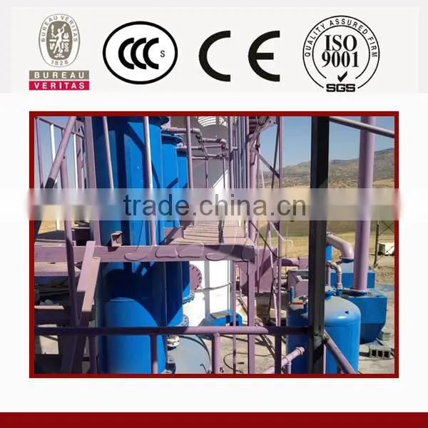 Jinzhen Used Motor/Engine Oil Regeneration Machine by Distillation/Light and Heavy Oil Distillation Plant