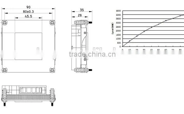 Alseye Manufacturer BA0114 Aluminum Radiator 1U Sever Cooler Computer Cooling Fan photo-6
