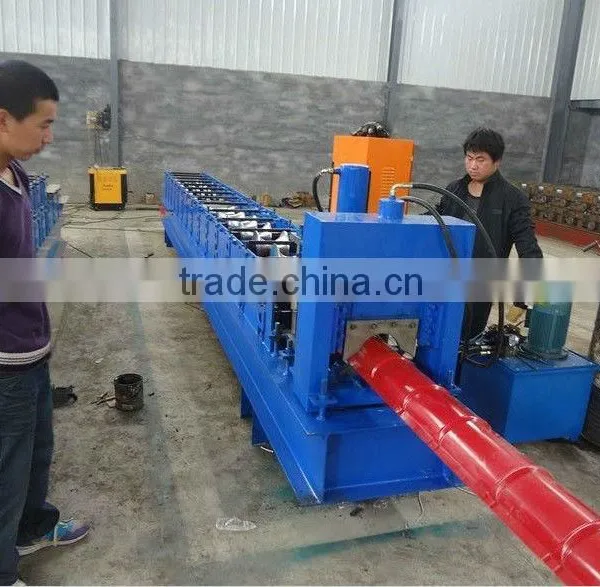 Metal Roof Ridge Cap Roll Forming Machine photo-3