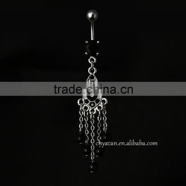 Stainless Steel Body Jewelry Dangling Pearl Beads Sterilized Body Jewelry Piercing photo-3