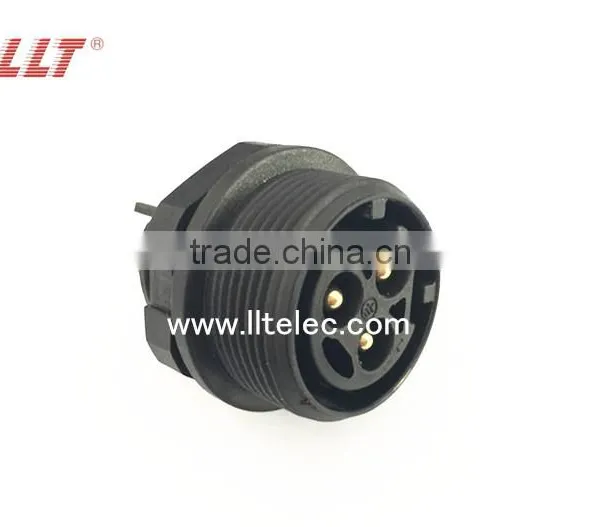 High Voltage 3 Contacts Screw Terminal Waterproof Panel Mount Connector photo-5