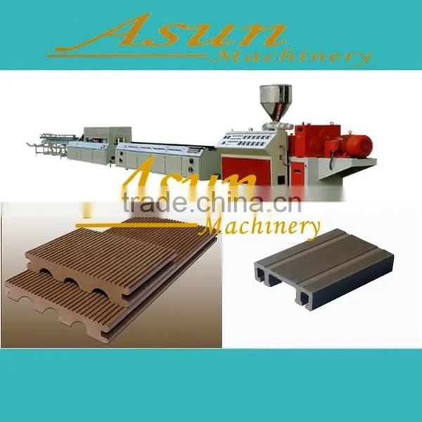 WPC Wood Plastic Profile Production Line , PE/PP Wood Plastic Composite Production Line