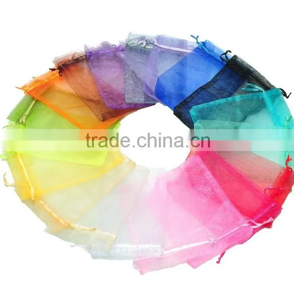 In Stock Mixed Color Wedding Favour Gift Organza Bags Pouch Wholesale photo-2