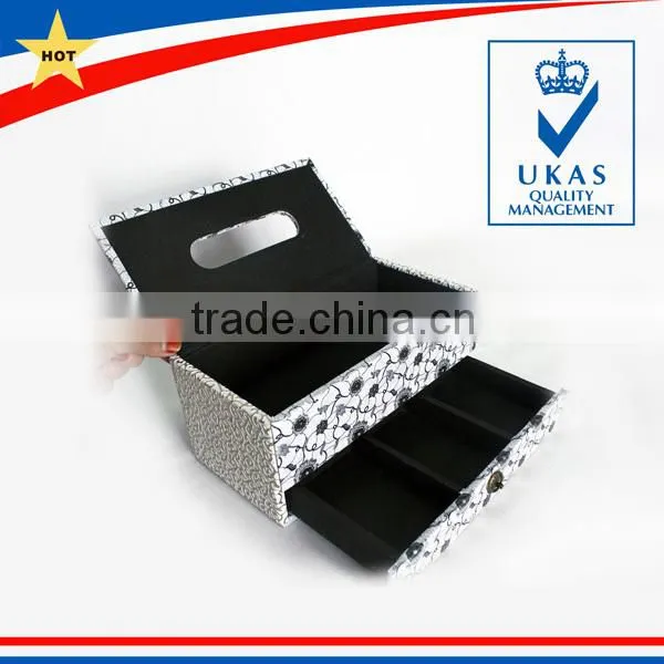 Luxury Leather Tissue Box With Drawer photo-3