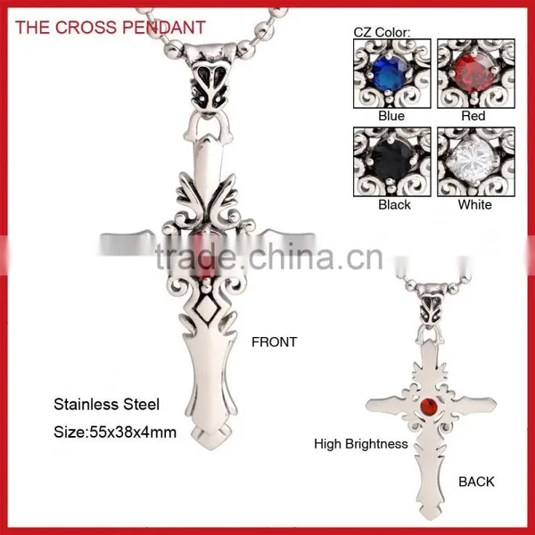 Wholesale Fashion Stock Stainless Steel Cross Pendant FP50051 photo-4