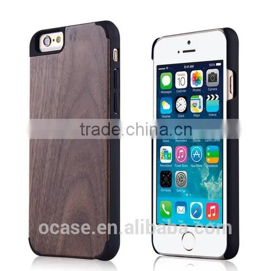 Wood Bamboo +PC Double Sided Case Without Battery for Iphone 5 Case. photo-5
