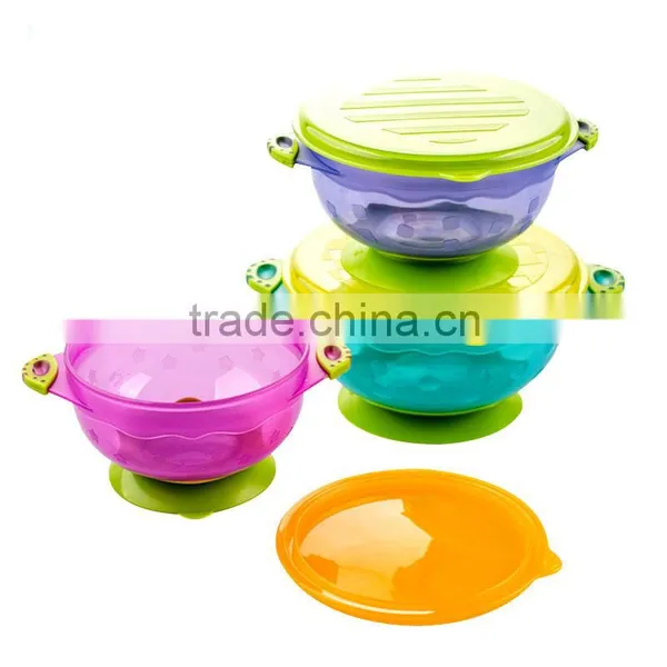 China Manufacture Colorful Non-toxic pp Baby Feeding Bowl Child Suction Dinner Bowl photo-4