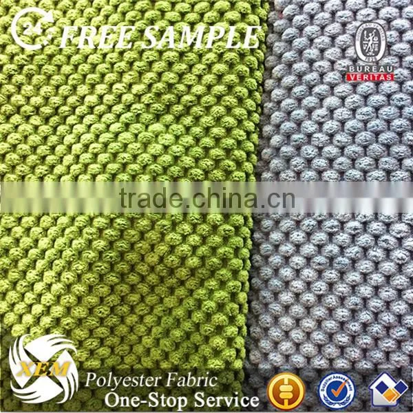Knitted Velvet Polyester Corduroy Fabric photo-3