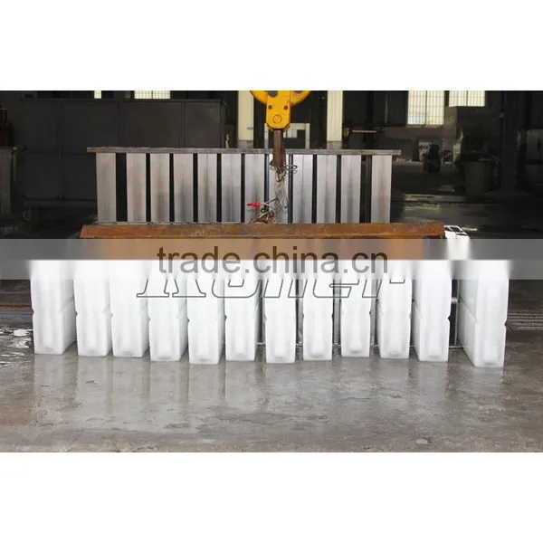 6TPD Maquina de Hielo en Bloque Industrial Con Moldes de Acero Inoxidable photo-6