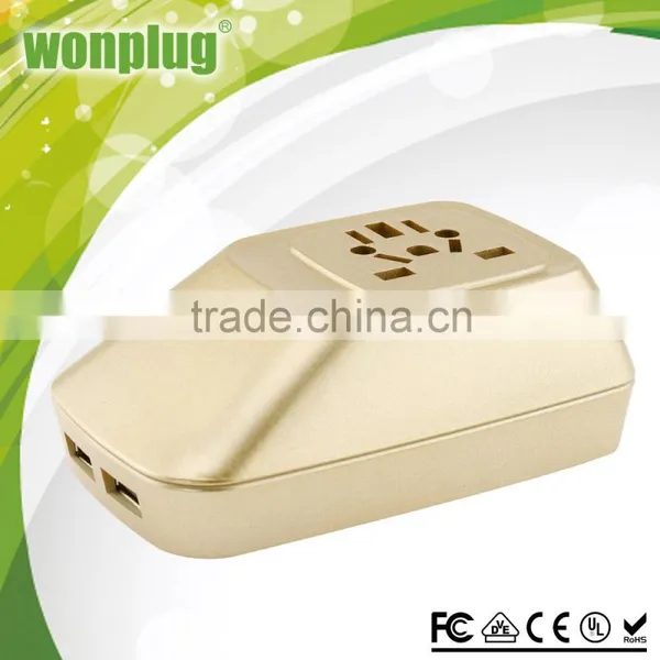 2016 Hot Selling UK EU Travel Adapter With Universal Female Socket