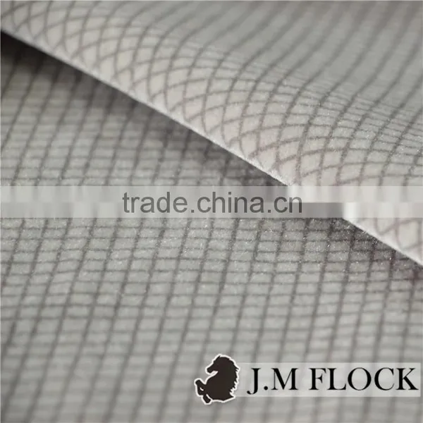 Nylon Textile and Fabric Design Printed Flock Fabric for Furniture Flock photo-4