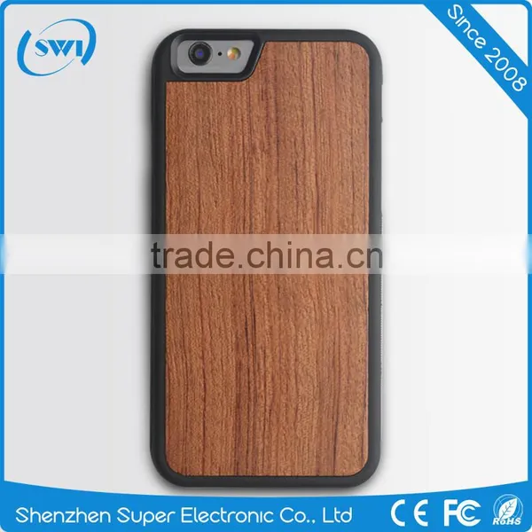 New Natural Material 360 Degree Protective Wooden+TPU Phone Case Cover For IPhone 6 6S 6S Plus photo-6