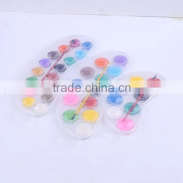 2016 New Style 8/12/16 Colors Moonlike Powder Watercolor Paint Cakes Set Professional Quality in Plastic Box photo-3