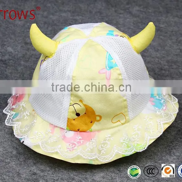 Asian Beautiful Little Girls Kids Sunhat Lace Hats for Sun Protection
