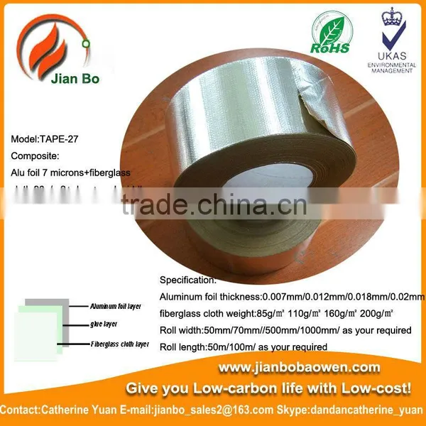 Aluminum Foil Fiberglass Tap, Waterproof Aluminum Foil Tape