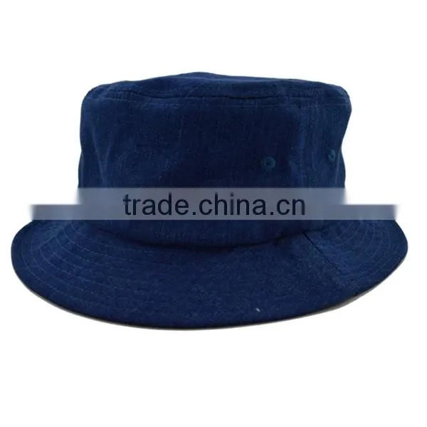 Short Brim Designer Wholesale Black Leather Blank Bucket Hat photo-6