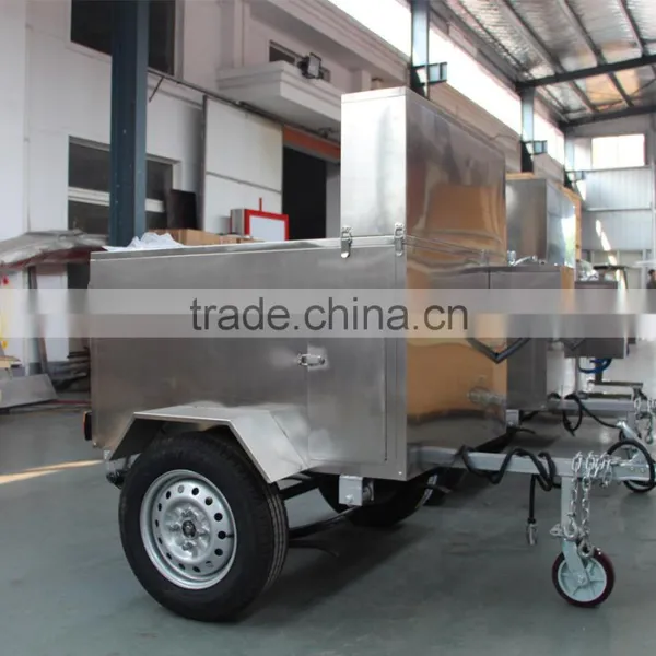 304 Stainless Steel Mobile Hot Dog Cart for Sale photo-4